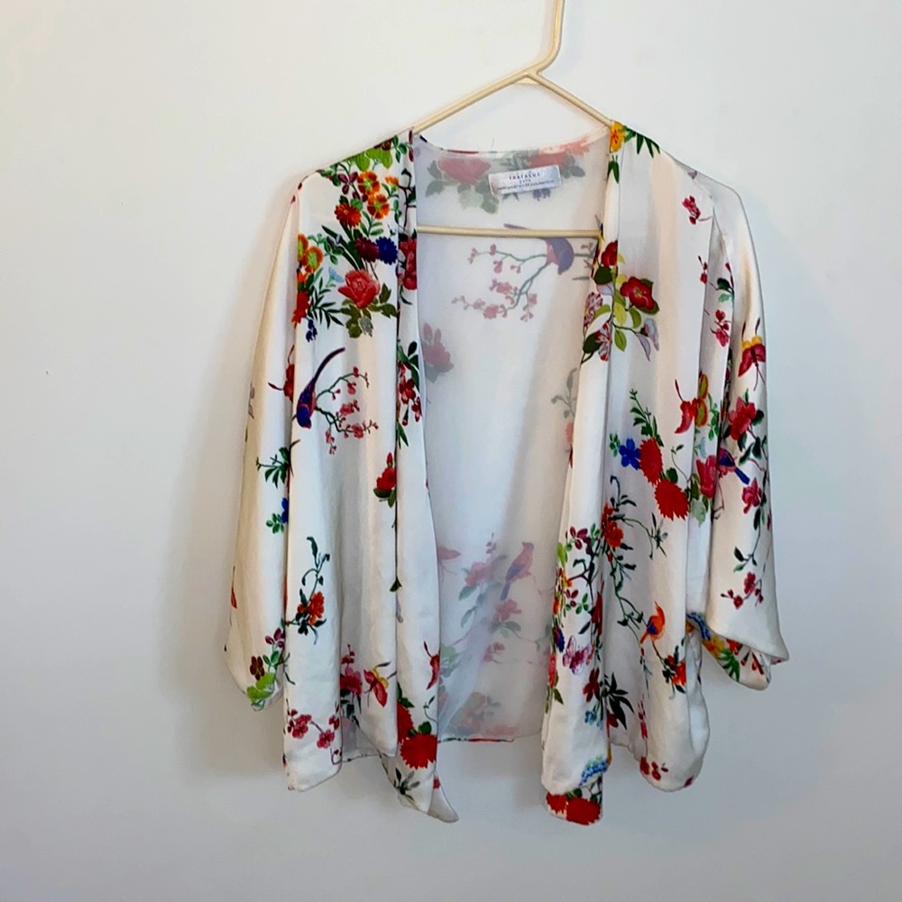 floral cardigan